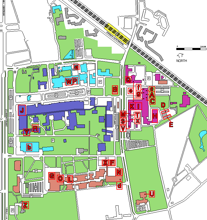 [Map of the campus]